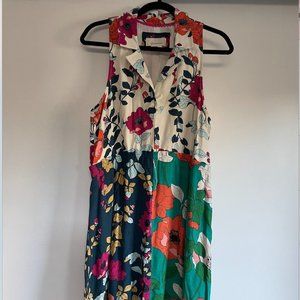 ANTHROPOLOGIE DINAH COLLARED HALTER TUNIC DRESS